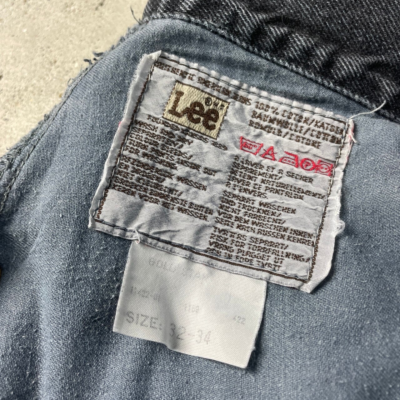 80s Lee ブラックデニム ジーンズ 34×33 80s Lee ブラックデニム ジーンズ 34×33 Lee - 80s Lee リー