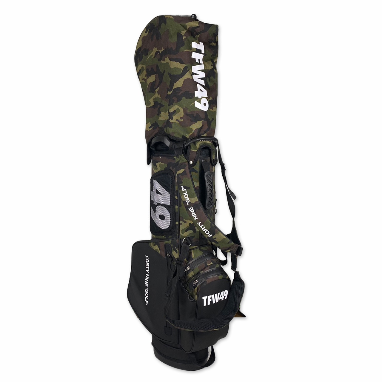 TFW49】CADDIE BAG（CAMOxBLACK） | Sandy GOLF