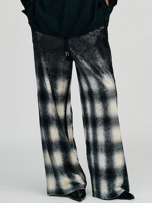 【26AW | WOMEN】PRANK PROJECT プランクプロジェクト / パンツ / Faded Check Velour Pants 31262465911