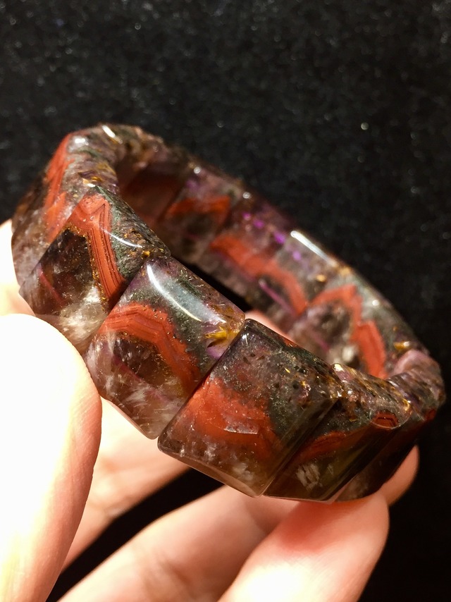 5) スーパー・レインボー・アメジスト・バングル