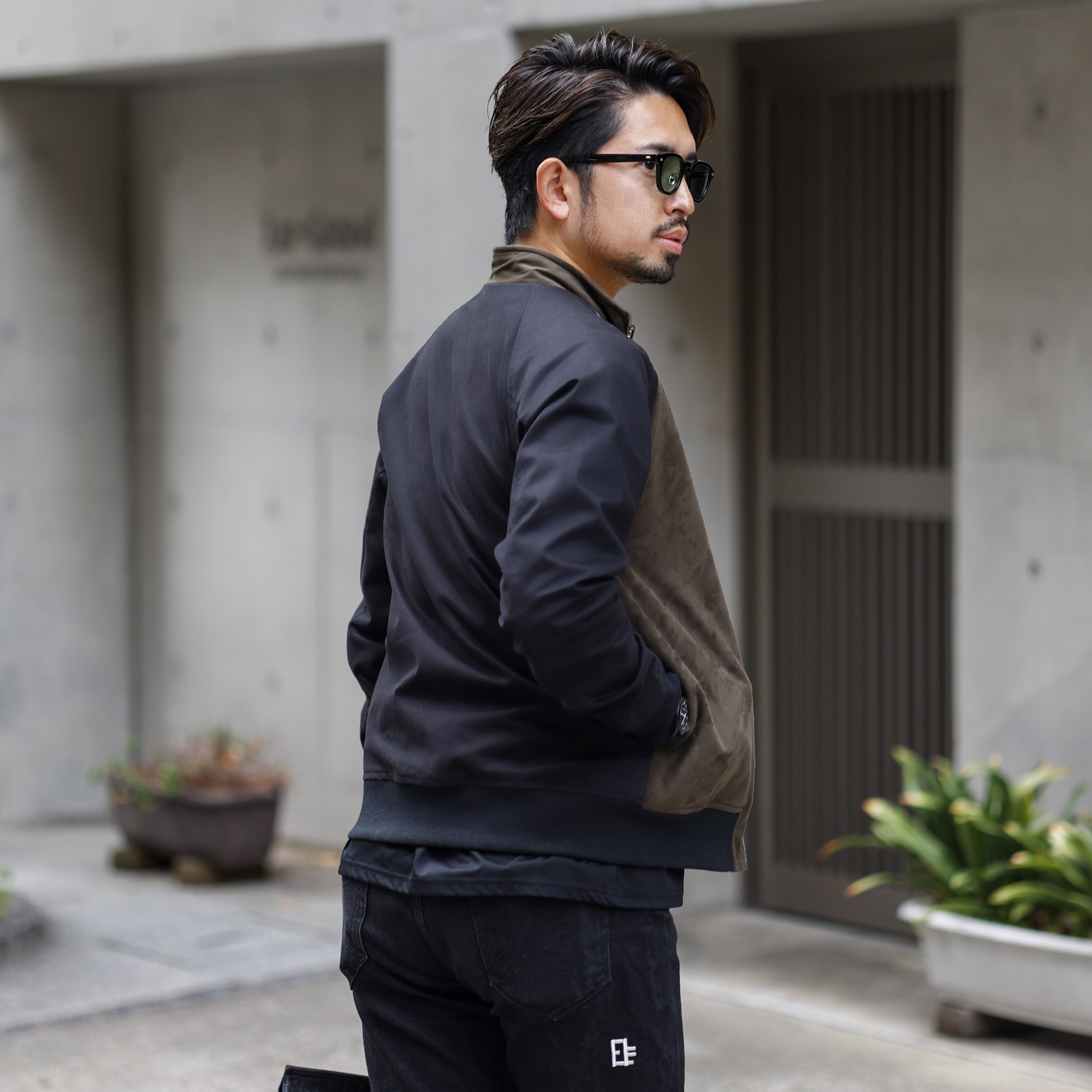 ジャケット・アウター Knit Suede Stretch Jacket EUROKENVY eurokenvy【Knit Suede Stretch Jacket】