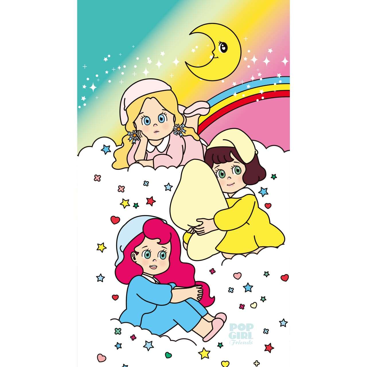 カード収納型 スマホケース Popgirl Friends かわいい レトロ キャラクター 韓国 デザイナーズ Iphone Galaxy 携帯カバー キラキラ 女の子 おやすみ Pg08 アイフォン ギャラクシー 背面ポケット 軽量 薄型 衝撃吸収 タフ設計 レンズ保護 韓国スマホケース専門店