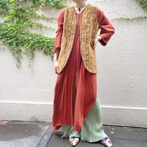 60's tapestry coat vest／60年代 タペストリー コート ベスト