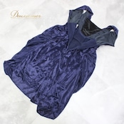 パーティドレス ワンピース カラードレス ナイトドレス フォーマル ミニドレス 演奏会 発表会 カラオケ クラブ ピアノ 紺 ネイビー系 無地 高級感 滑らか 光沢 スパンコール 上品 おしゃれ スタイリッシュ 大人 セクシー 着やせ レディース パーティー 着回し デイリードレス イベント コンサート お出かけ