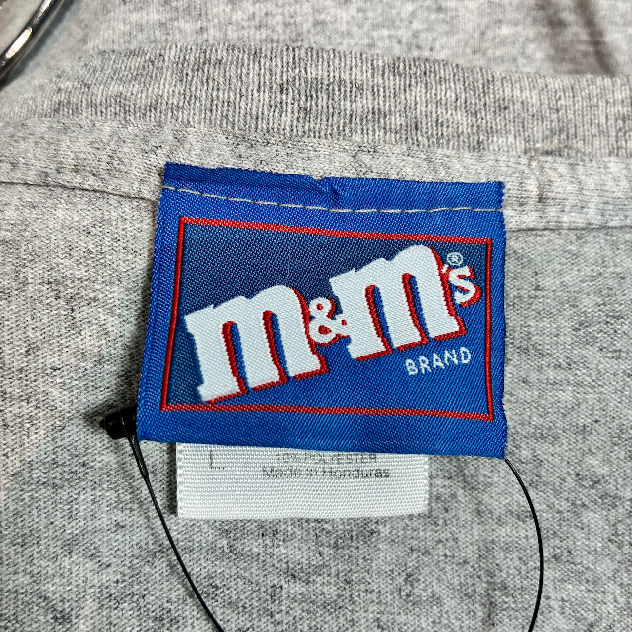 00s M&Ms キャラクターTシャツ Red&yellow グレー GILDANボディ
