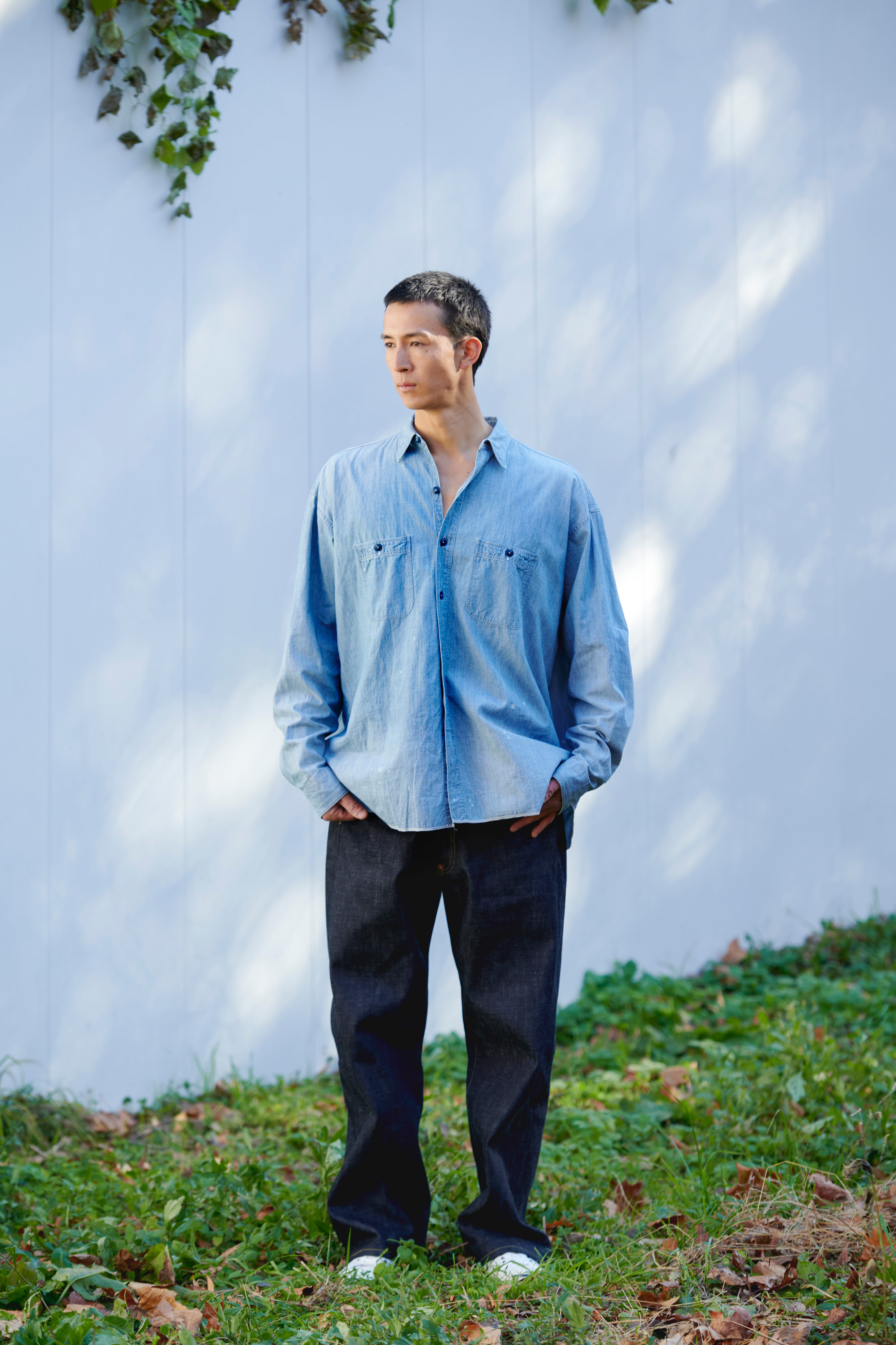 INTERIM(インテリム) NATURAL INDIGO SHUTTLE DENIM SINGLE