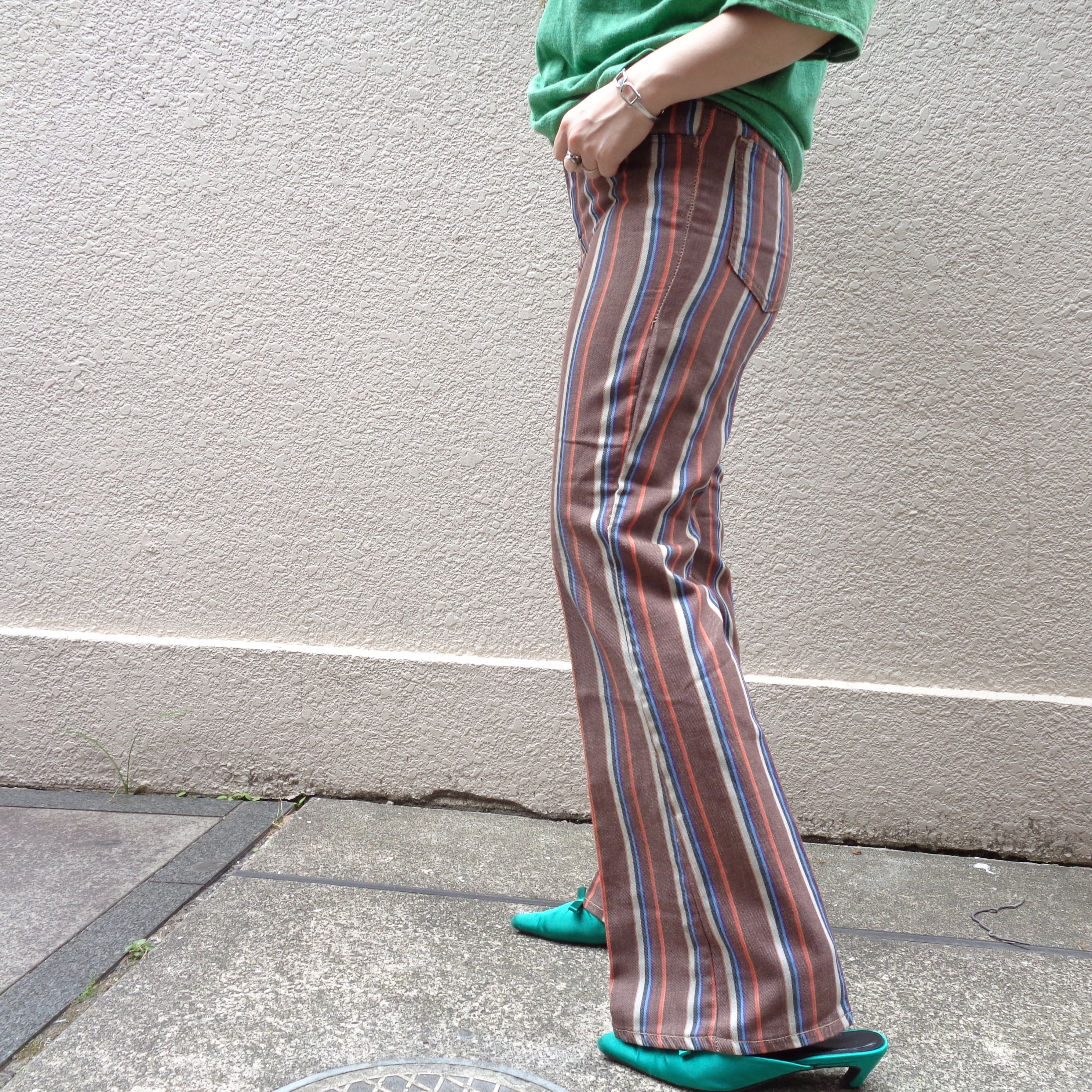 Stripe flare pants／ストライプ フレアパンツ | BIG TIME ｜ヴィンテージ 古着 BIGTIME（ビッグタイム）  powered by BASE