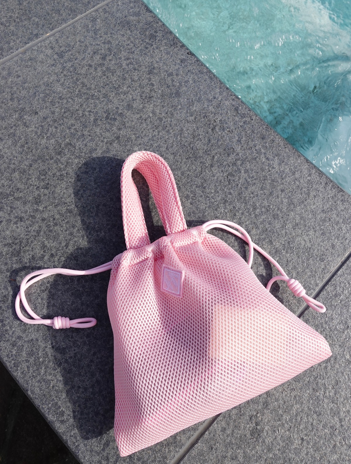 Mesh bag Small/Pink | J.N.Hearts