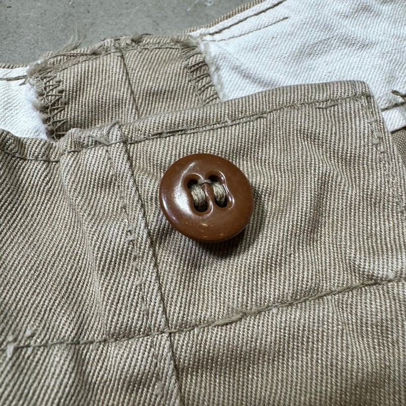 50's U.S.ARMY 45KHAKI チノトラウザーズ MIL-T-2064A サイドシングル