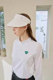 GOXO ゴーエックスオー メタルロゴサマーバイザー ホワイト