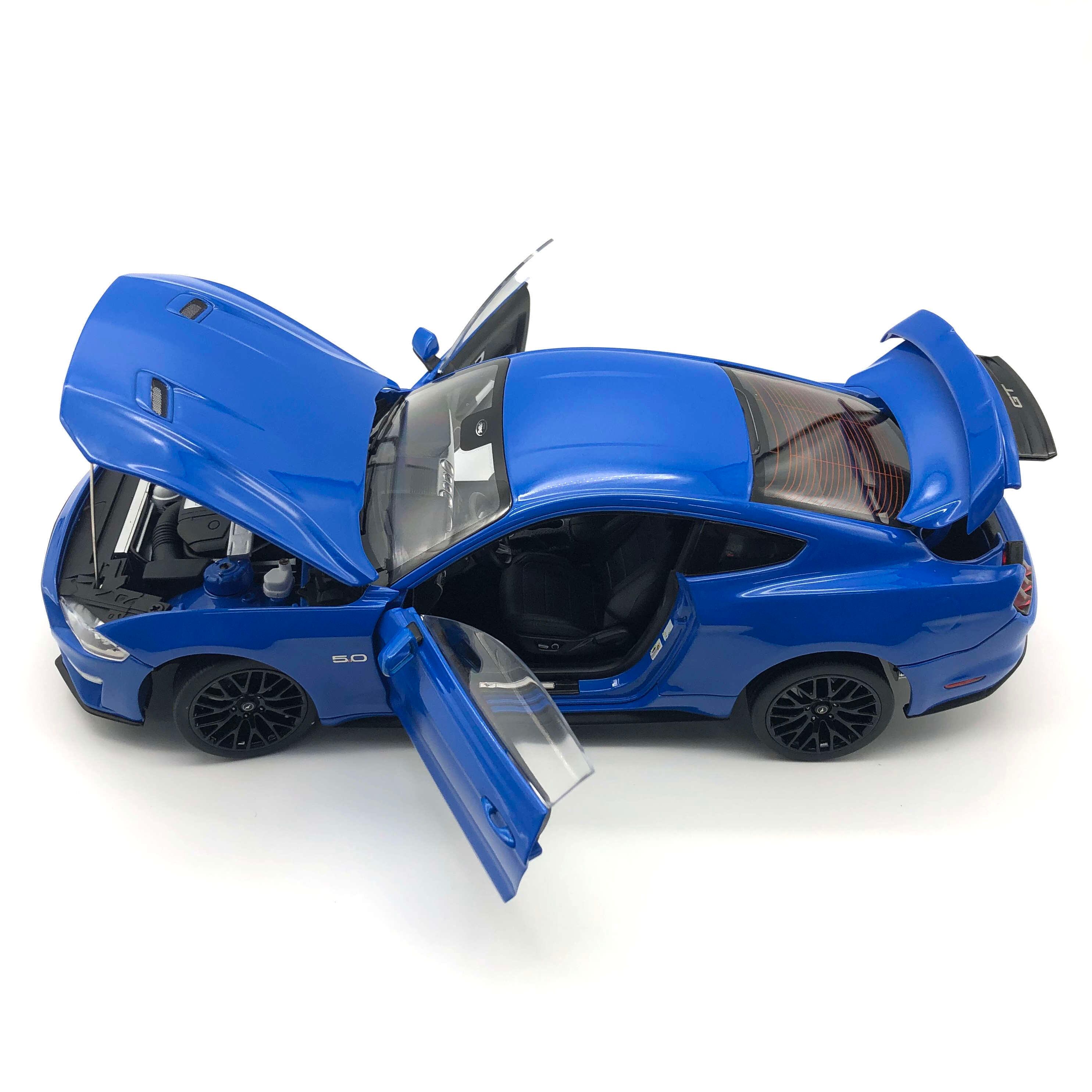 DIECAST MASTERS 1/18 フォード マスタング GT 2019 左ハンドル ブルー 