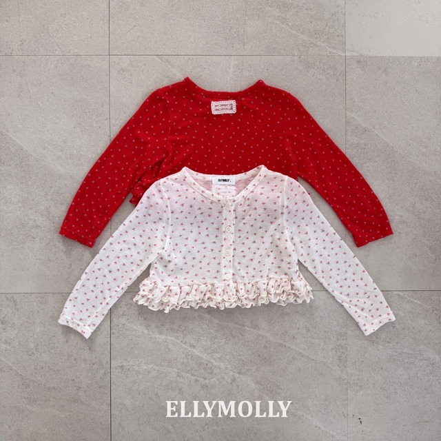elly molly［取寄］daisy frill cardigan 26summer