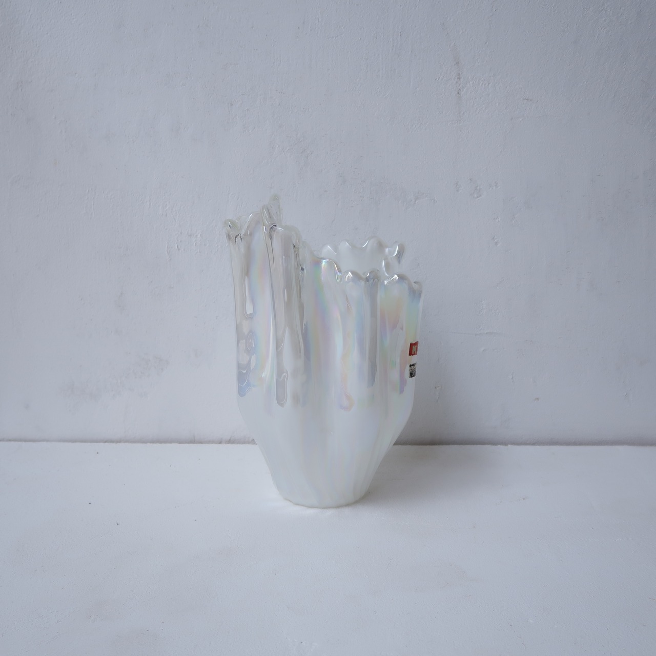 白いオーロラの花瓶5