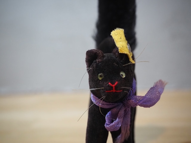 オールド シュタイフ ねこ トムキャット Steiff Black Tom Cat 8cm