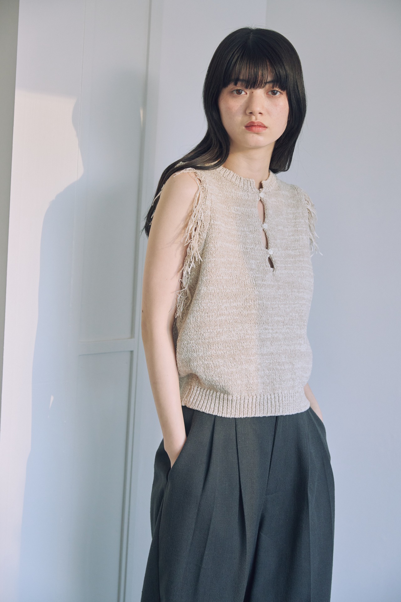 DU260526 Fringe Summer Knit Tops