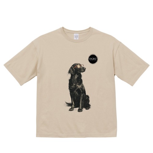 フラットコーテッド・レトリーバー ビックシルエットTシャツ