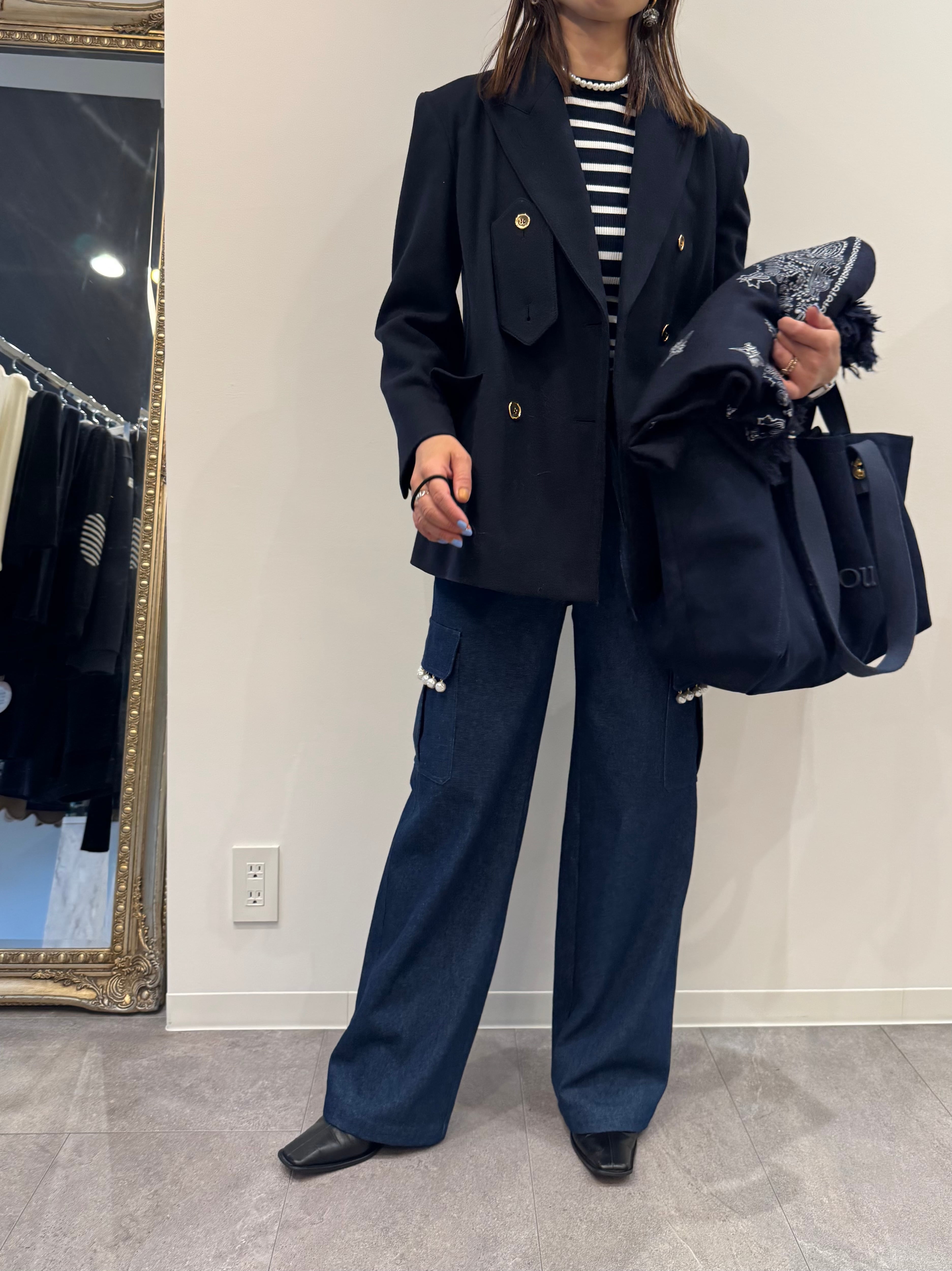hue DAY TO EVENING Pearl Drop Denim Cargo Pants | FLICKA ASHIYA