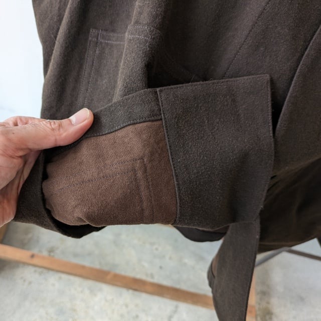HAVERSACK コットンフランネルスタンドカラージャケット Mud-dyed