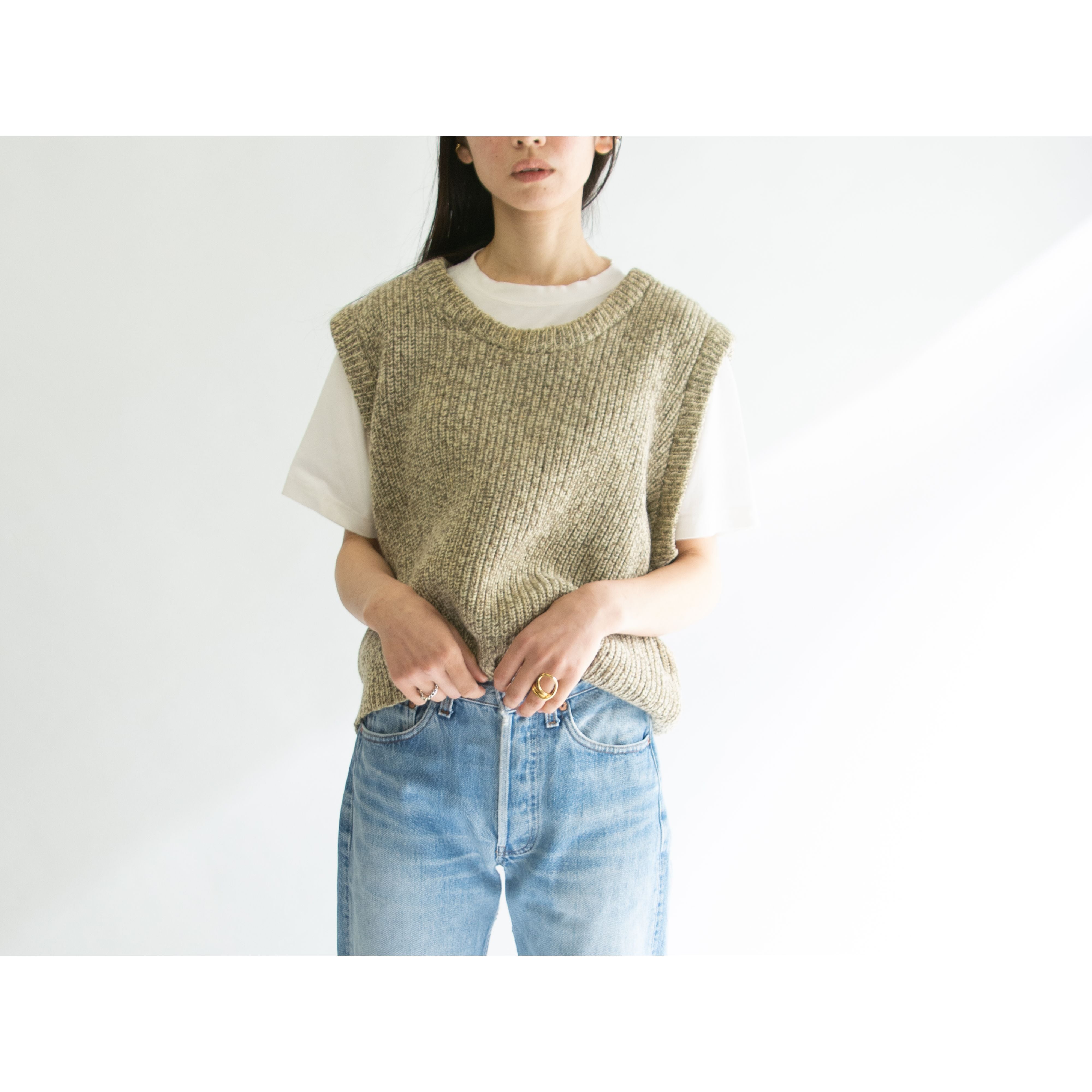 【Norsewear】Made in New Zealand 70-80's 100% Pure Wool Sleeveless  Sweater（ニュージーランド製 ピュアウール ノースリーブニット ベスト セーター） | MASCOT/E powered by BASE