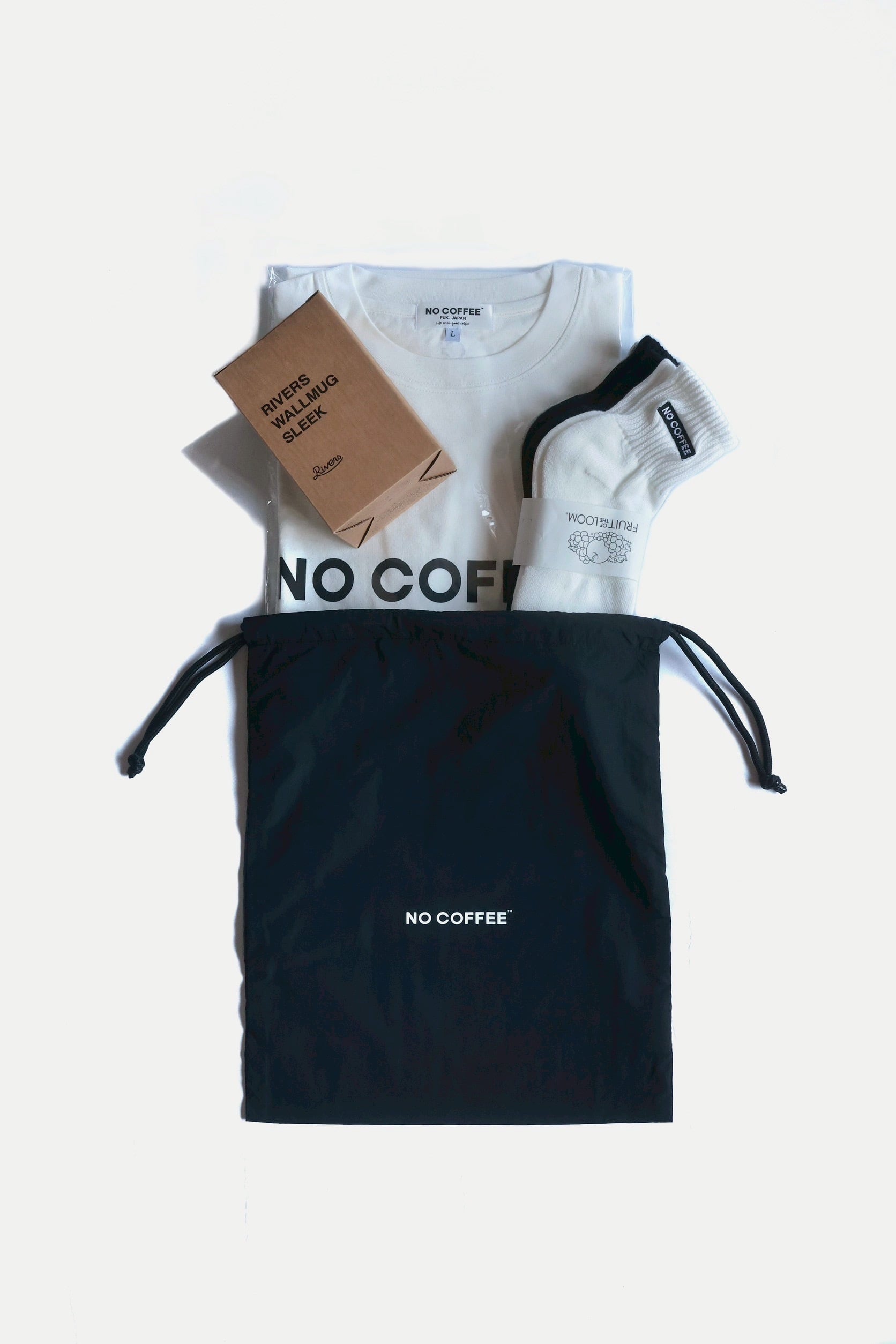 NO COFFEE ギフト用 ナイロン巾着袋 Lサイズ | NO COFFEE