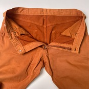 Papas+ パパス コットン ストレッチ スラックスパンツ XL/オレンジ 系