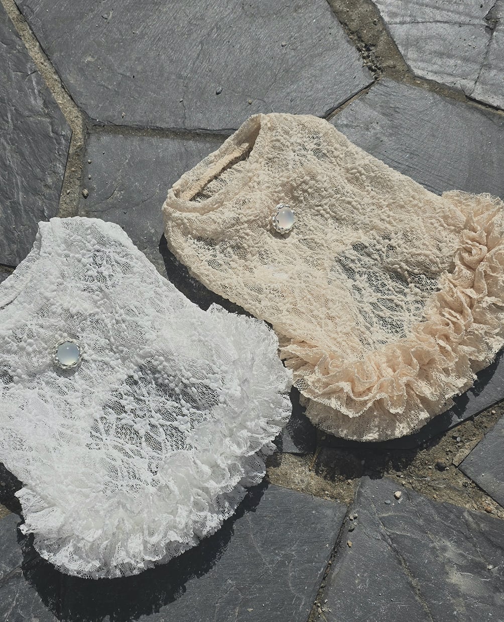 予約【eomuk】Luminous Lace Dress