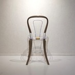 Bello Select ダイニングチェア アームレス チェア 椅子 クリア 樹脂座面 木脚 北欧 モダン ナチュラル