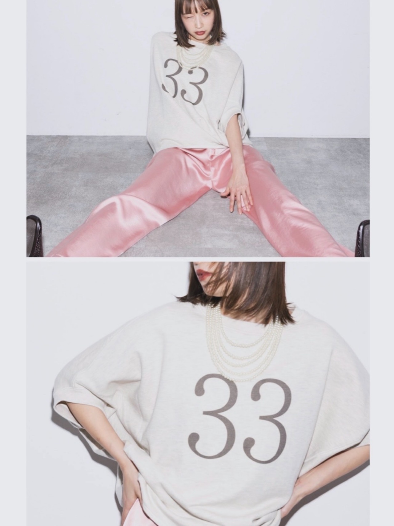 マルゴビンテージ MARGAUX VINTAGE ウエストサテンゴムパンツ