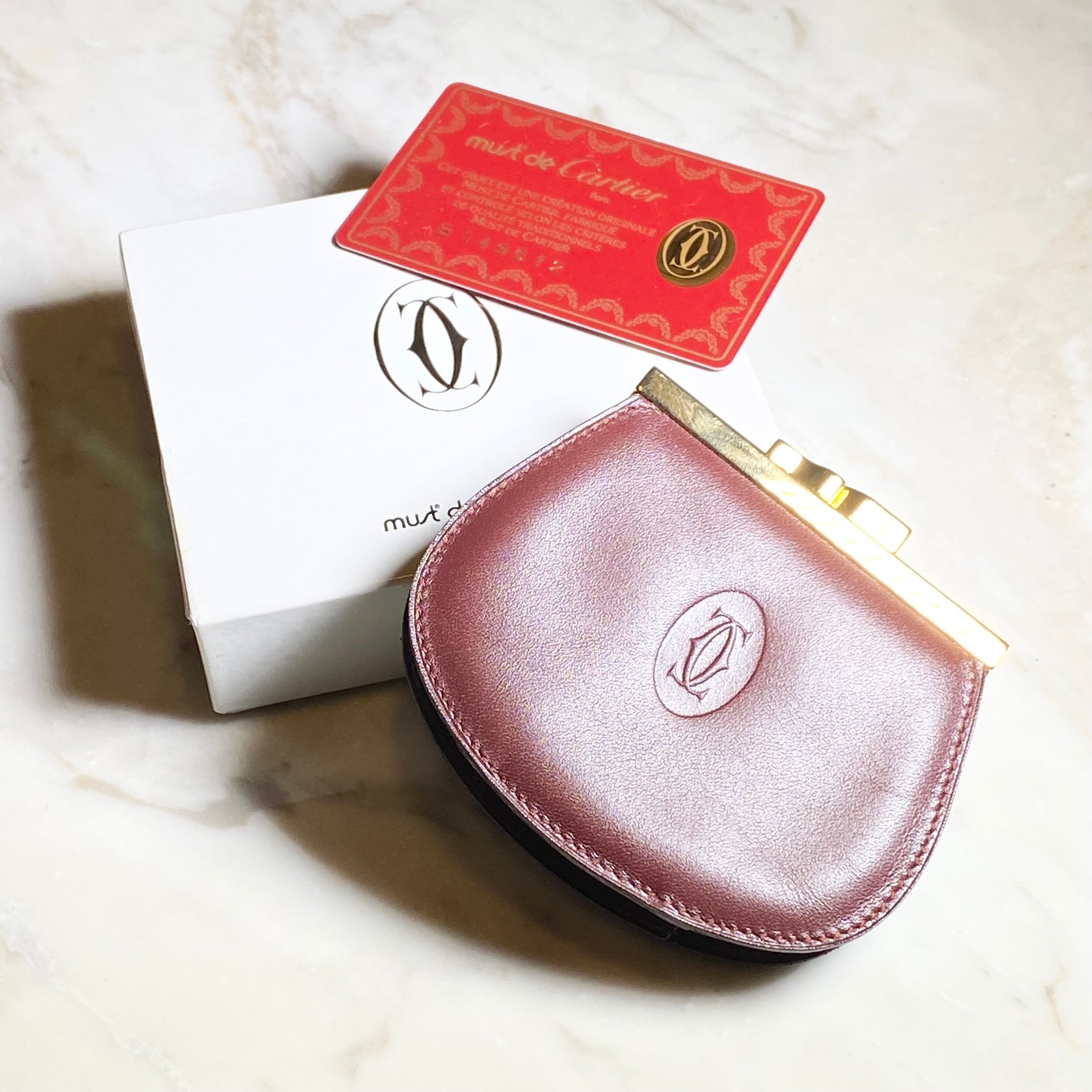 must de CARTIER leather coin purse | NOIR ONLINE