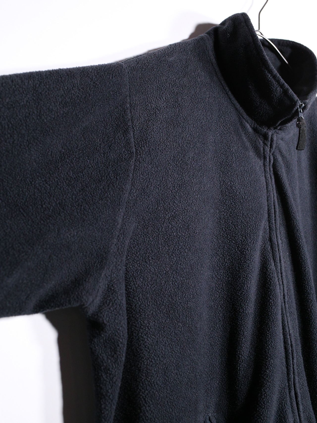 "KING SIZE" black fleece over silhouette jacket - 11