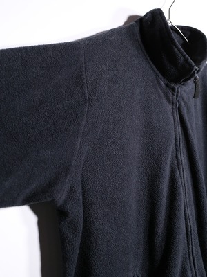 "KING SIZE" black fleece over silhouette jacket