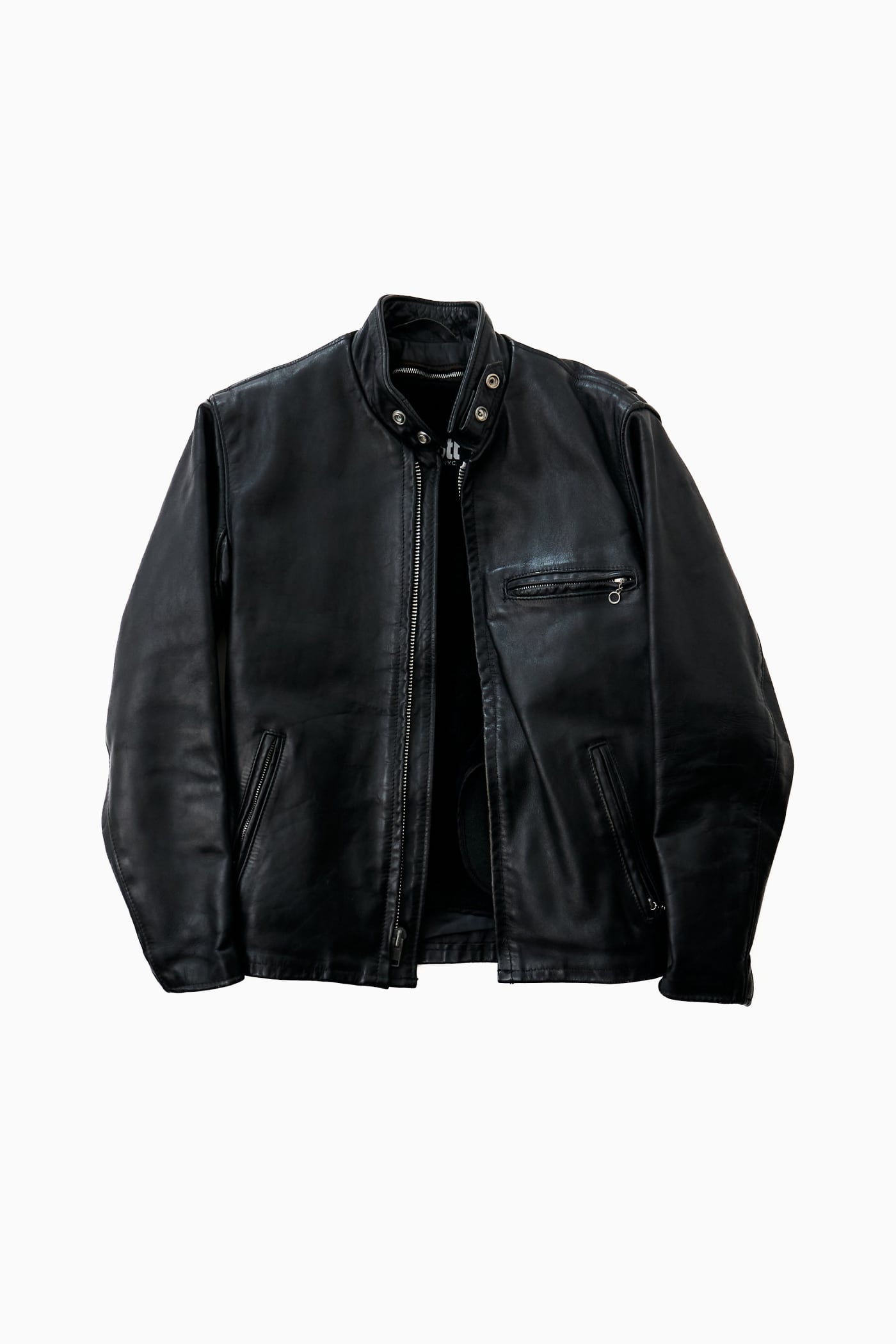 90s USA製 Schott 641 CLASSIC STEERHIDE CAFE RACER MOTORCYCLE JACKET