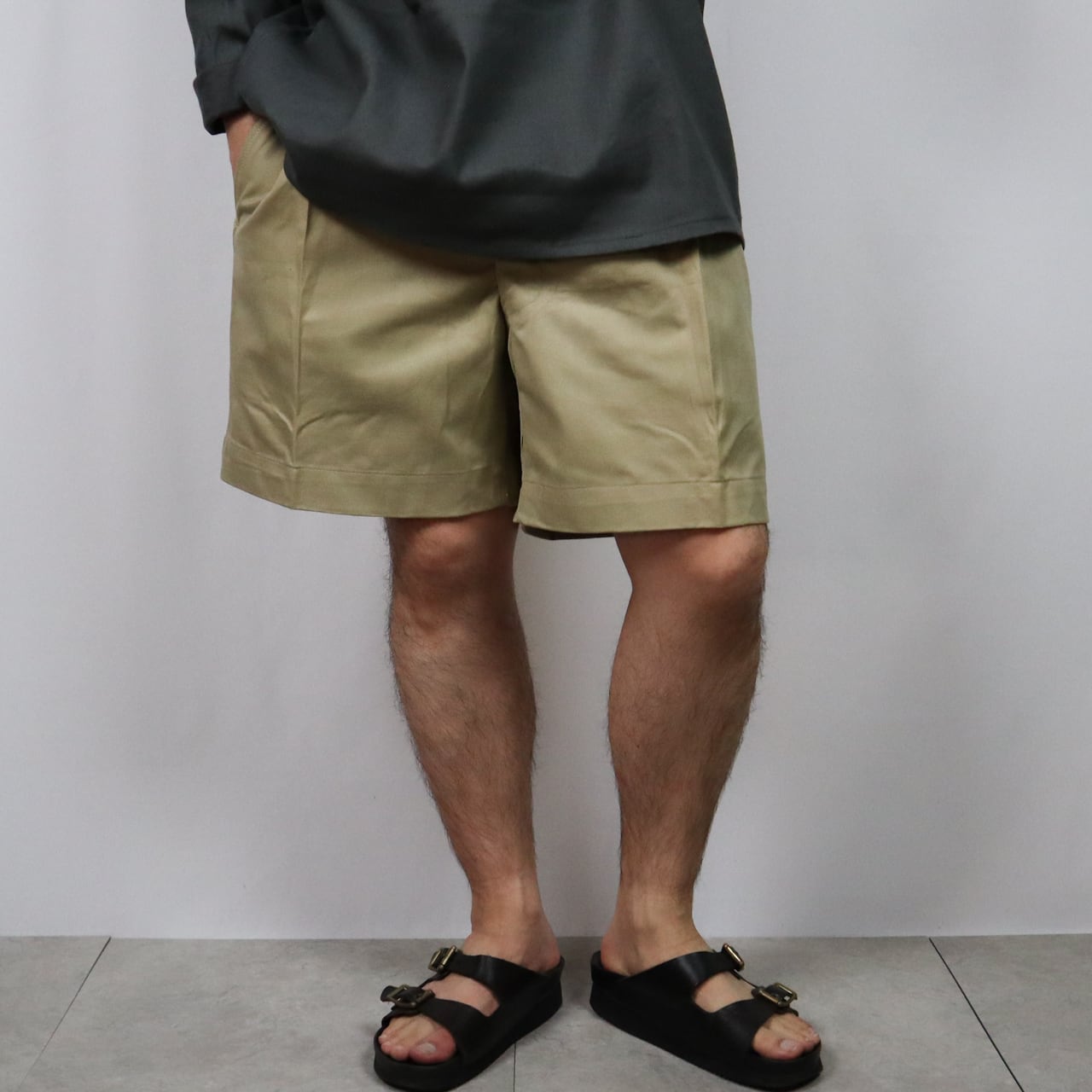 DEADSTOCK】FRENCH ARMY M-52 CHINO SHORTS フランス軍 2タック チノ