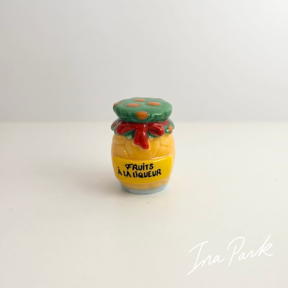 レモンのデザート　フェーブ　フェーヴ　フランス　陶器　ミニチュア　置物 フランスのフェーヴ Ira PARK