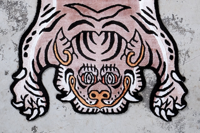 Tibetan Tiger Rug 《Sサイズ•シルク・オリジナル2・ココアブラウン339》チベタンタイガーラグ