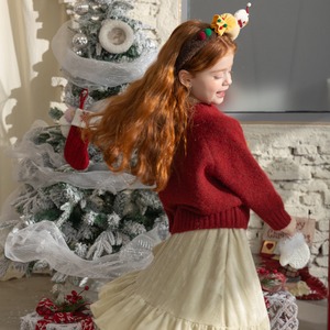 冬クリスマスモチーフ クルーネックセーター