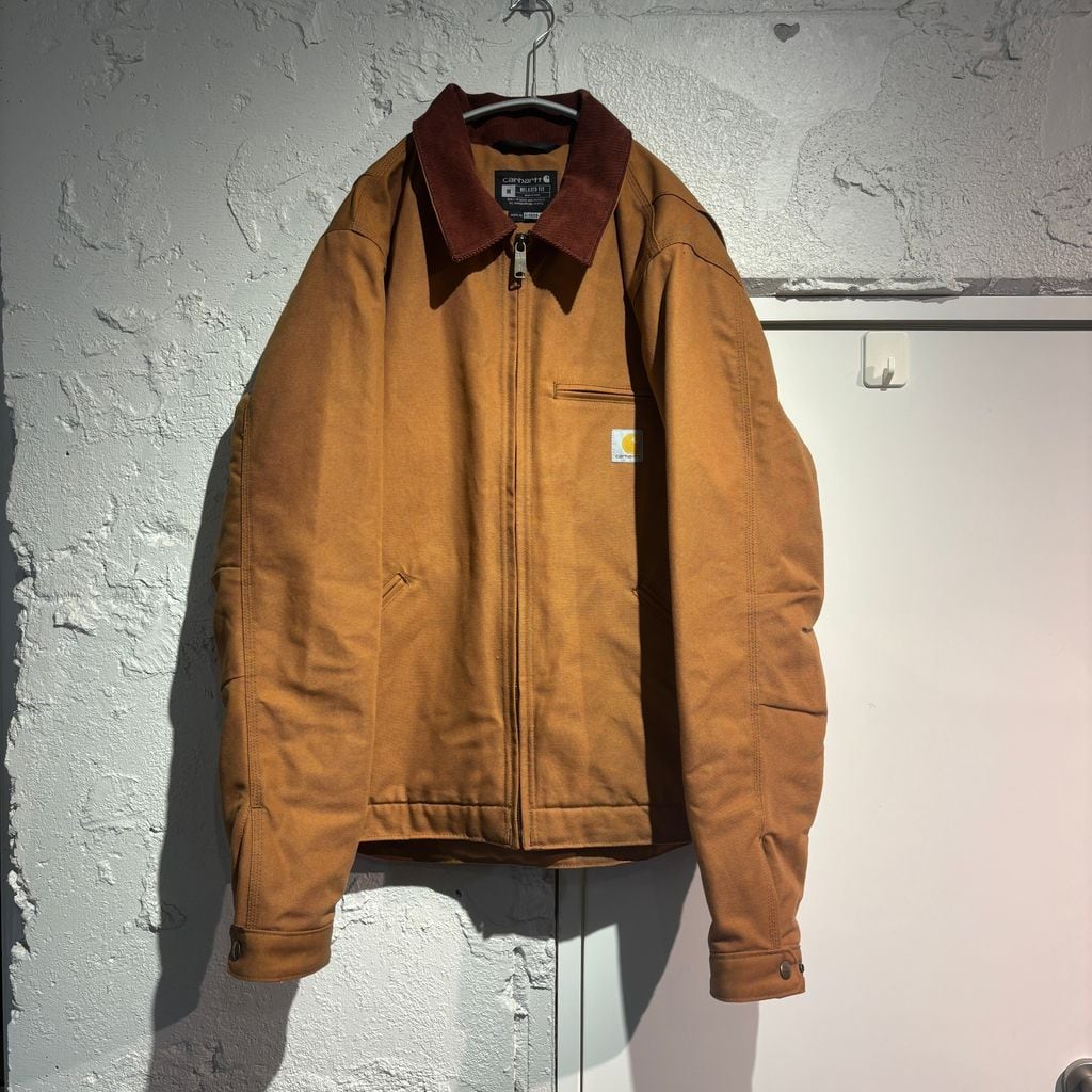00s Carhartt ダック デトロイトジャケット M 短丈 ブラウン us 楽天