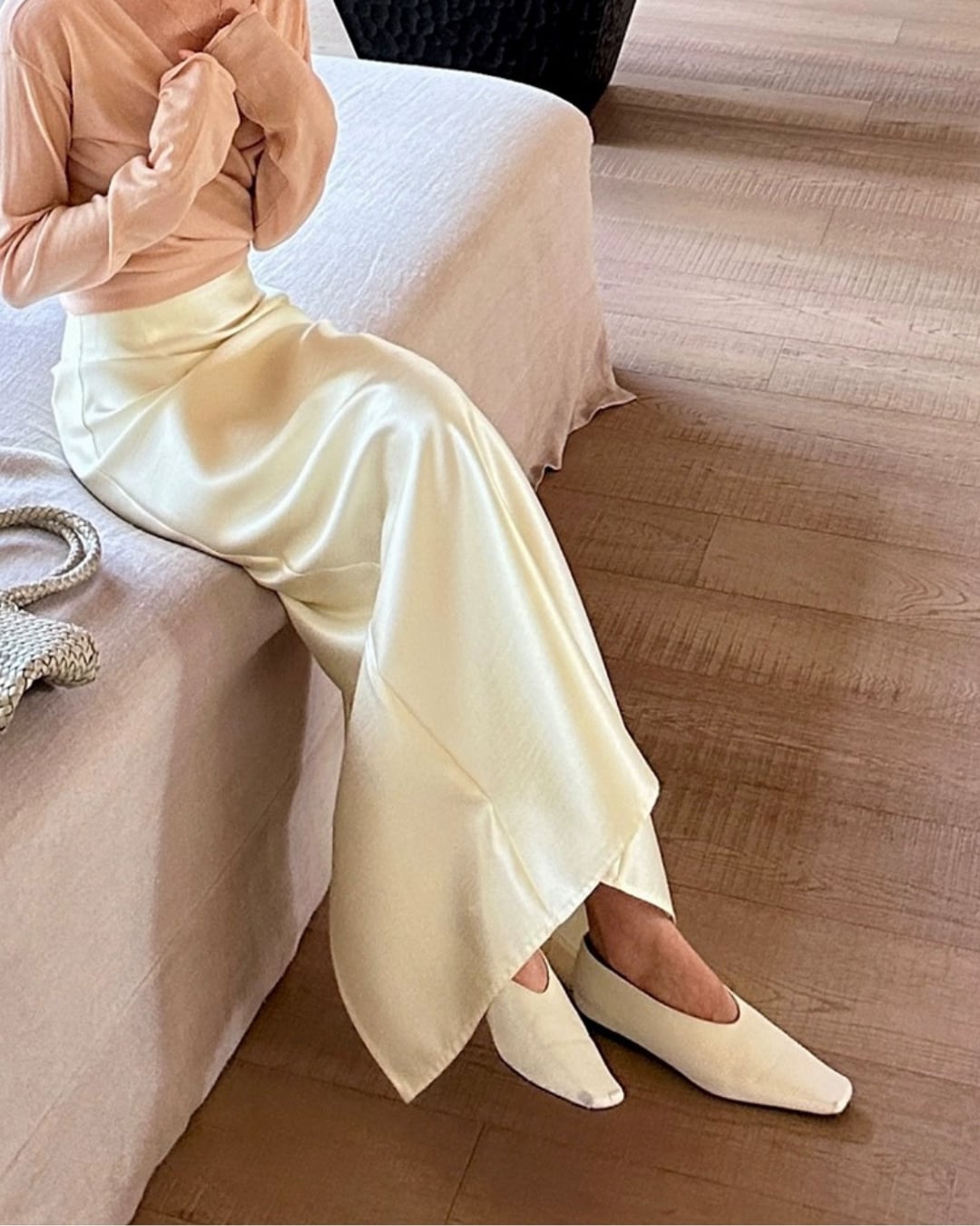 ハイウエストスリムロングスカート S24391