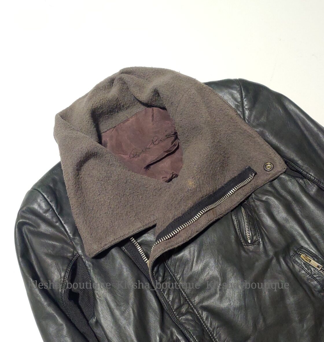 Rick Owens ドレープレザージャケット ライダース リックオウエンス 
