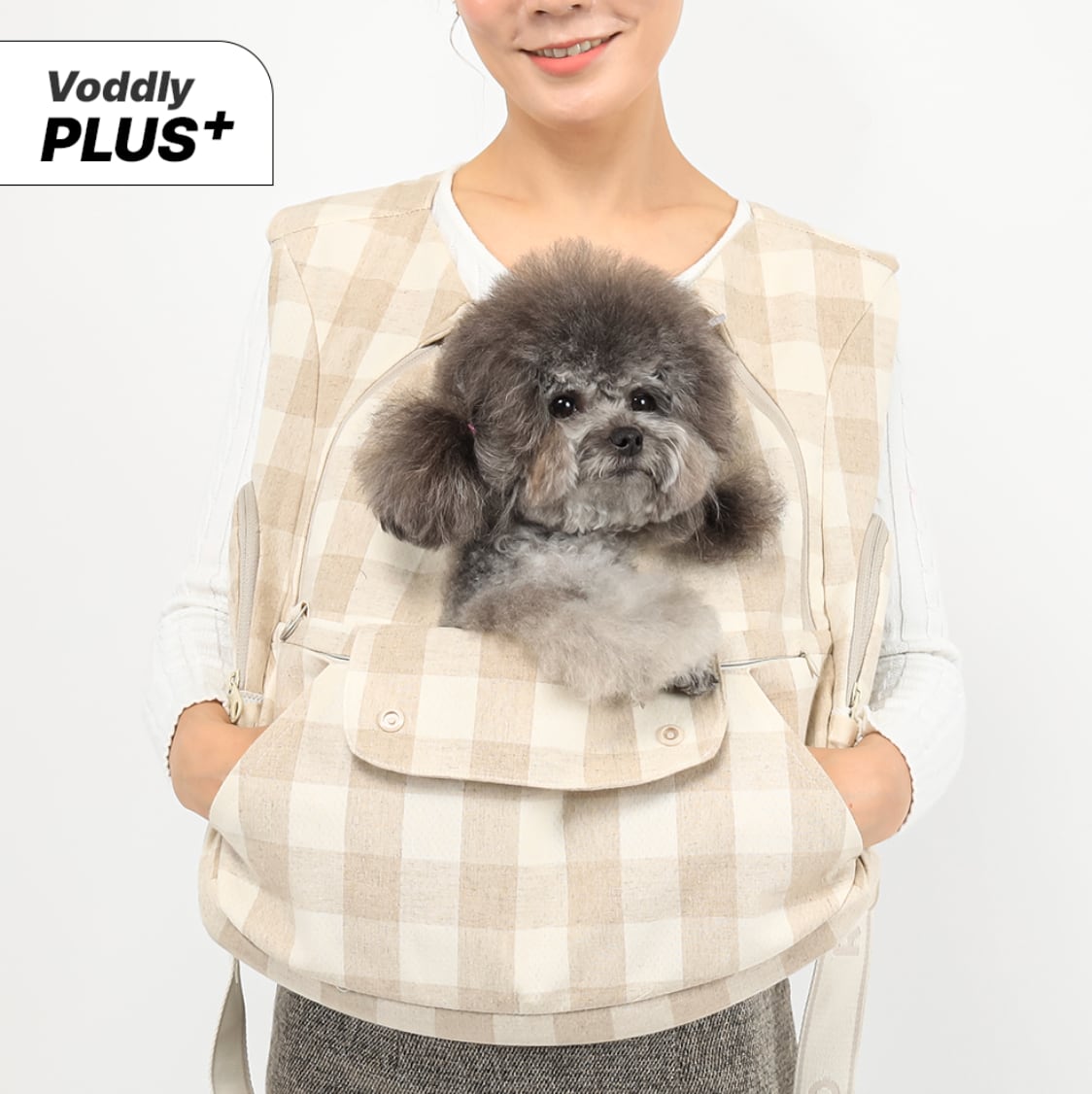 予約【ritogato】Voddly Plus Front Carrier Bag (linenCheck)