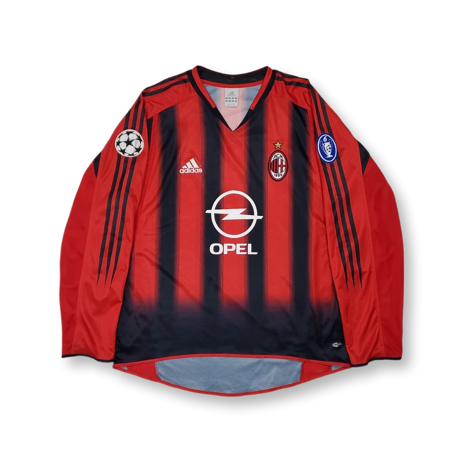 00s adidas AC.MILAN 04/05 CHAMPIONS LEAGUE MODEL L/S JERSEY