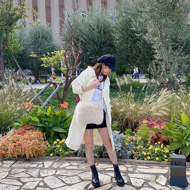 ☆即日配送☆yumeribon(ミルキーフルール)チェックロングパーカー