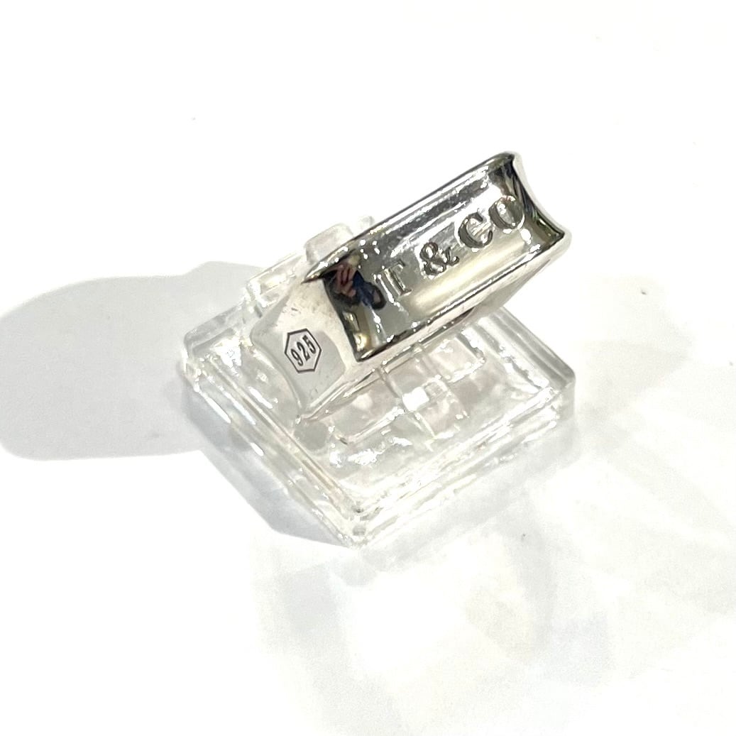 TIFFANY&CO.】【9-10号】2684 T&CO 1837 スクエアリング／シルバー925
