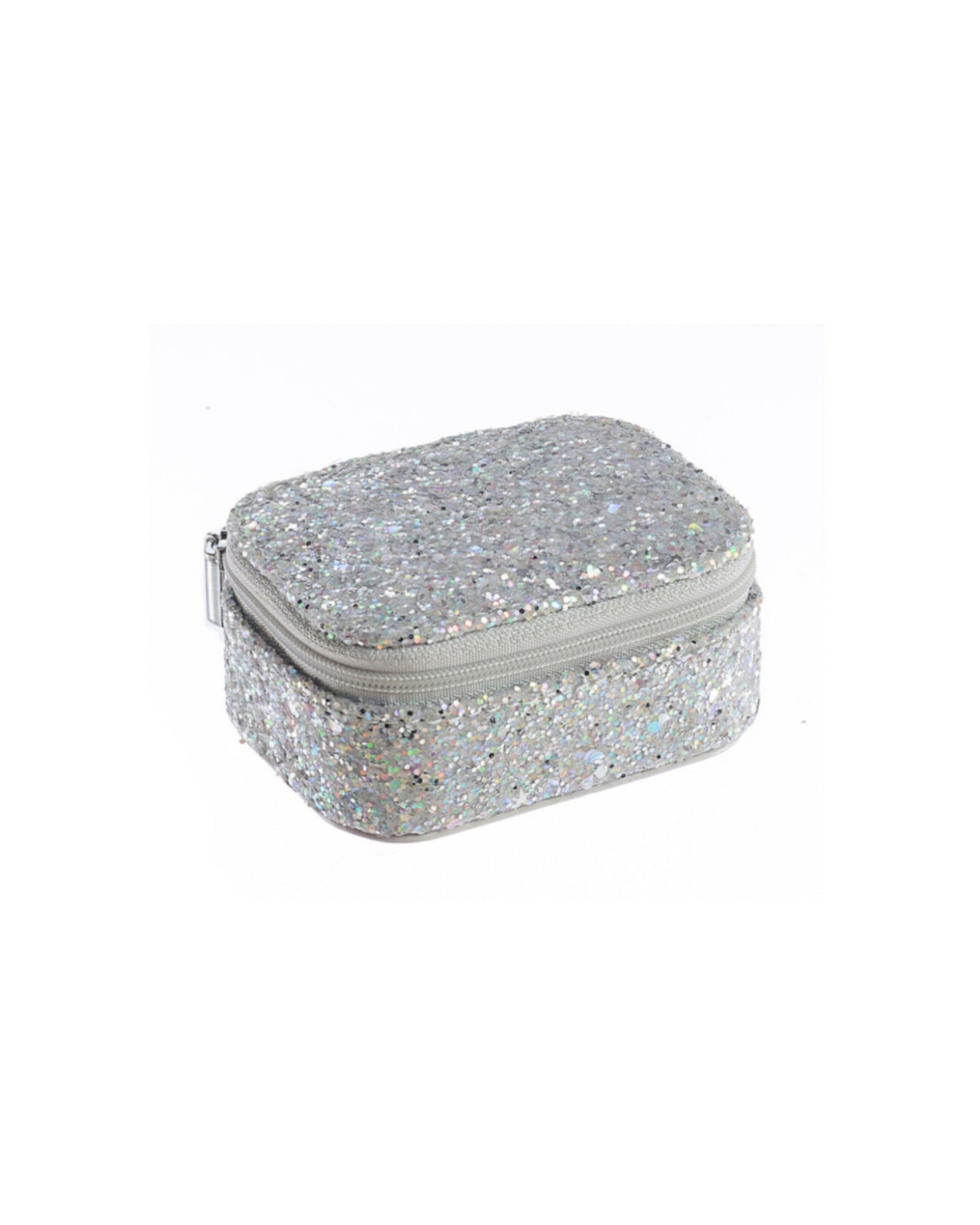 【Rockahula】CONFETTI GLITTER SILVER MINI JEWELLERY BOX / JB340S