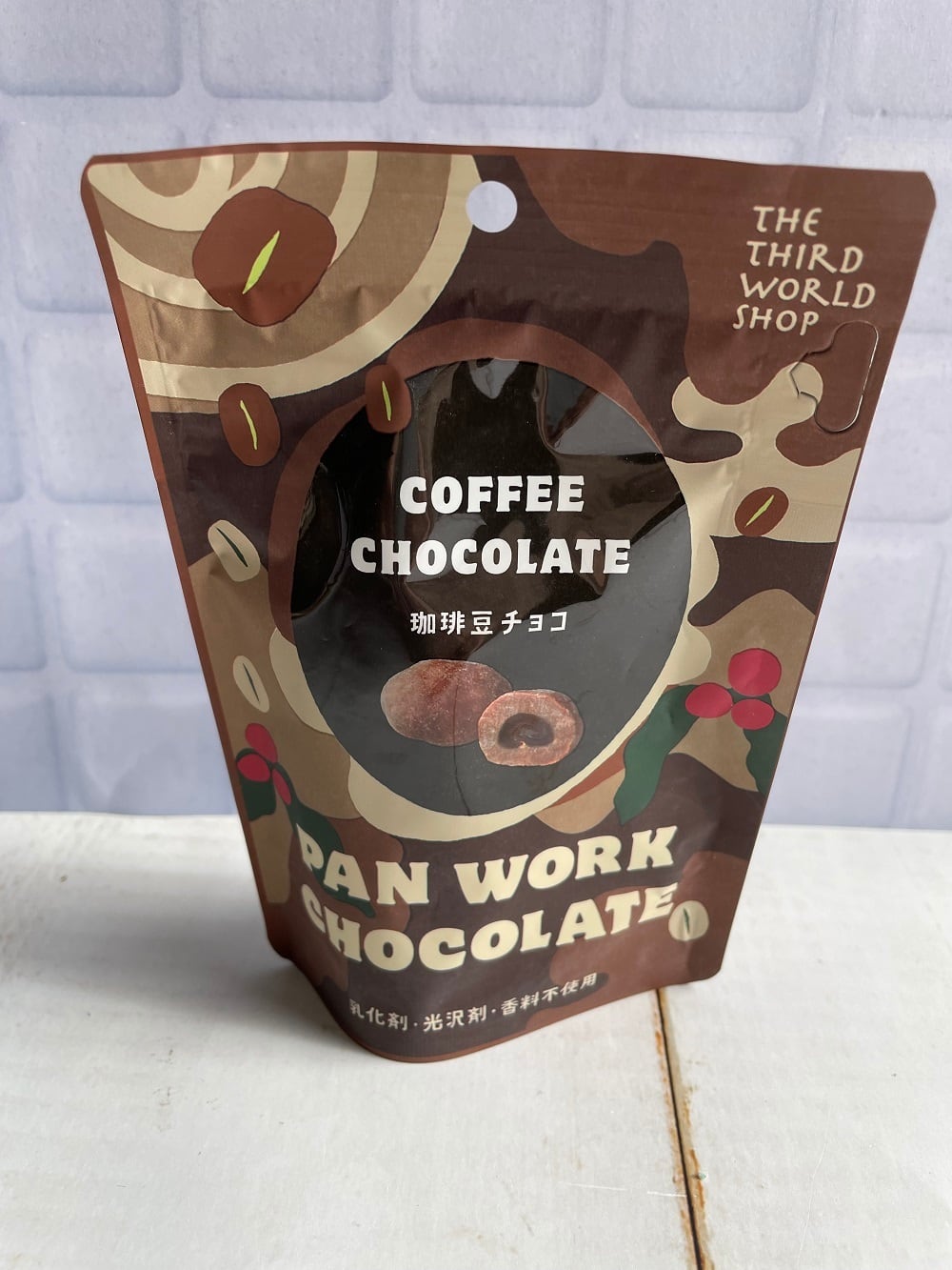 フェアトレードパンワークチョコレート・珈琲豆50g