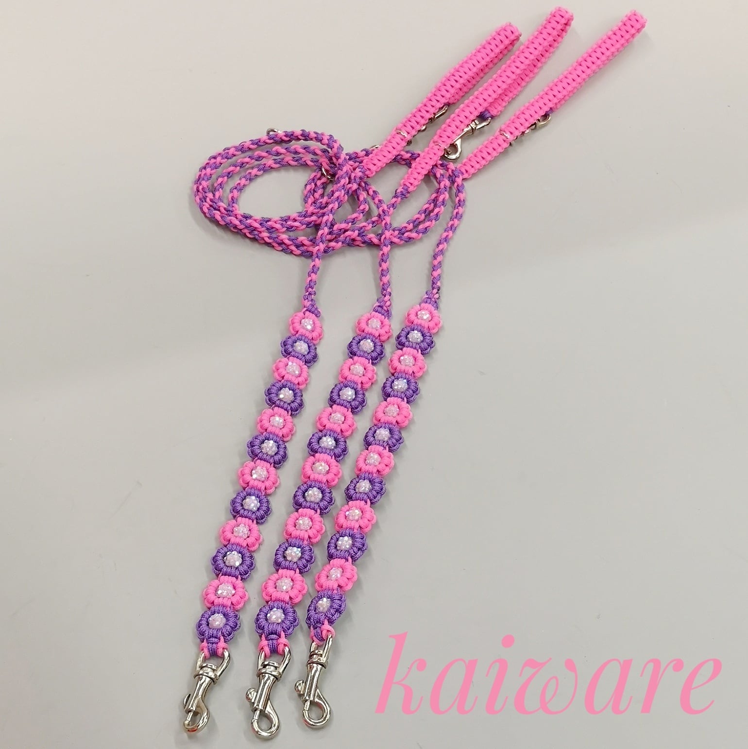 お花畑リード パラコードリード ハロウィン | 首輪職人かいわれ