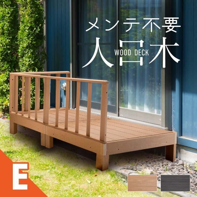 ウッドデッキ 【Eタイプ】 置くだけ 人工木材 樹脂 腐らない 屋外 DIY