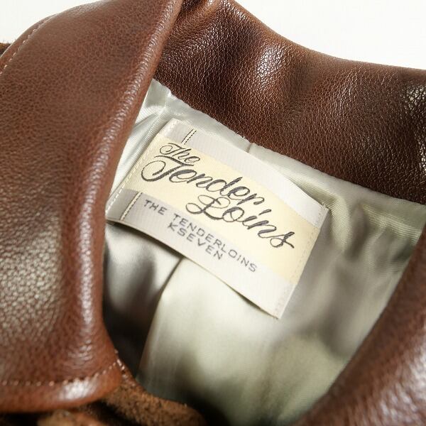 Size【S】 TENDERLOIN テンダーロイン LEATHER JKT W BROWN