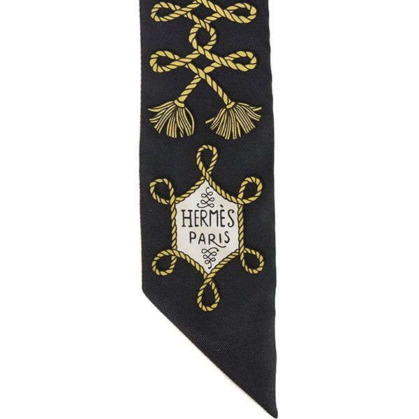 New HERMES エルメス ツイリー 飾緒とブランデンブルク飾り H063698S