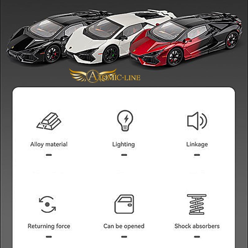 ランボルギーニ Revuelto レヴエルト 1/24 ミニカー 全3色 ライト点灯